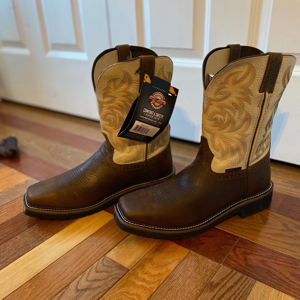 Justin’s work boots